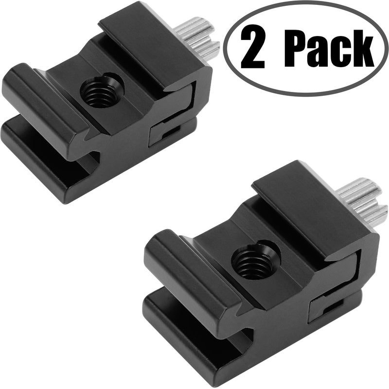 Anwenk Camera Metal Cold Shoe Flash Stand Adapter with 1/4"-20 Tripod Screw Thread (2 Packs) - Image 4